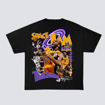 Legget Oversized T-Shirt - Space Jam - Black
