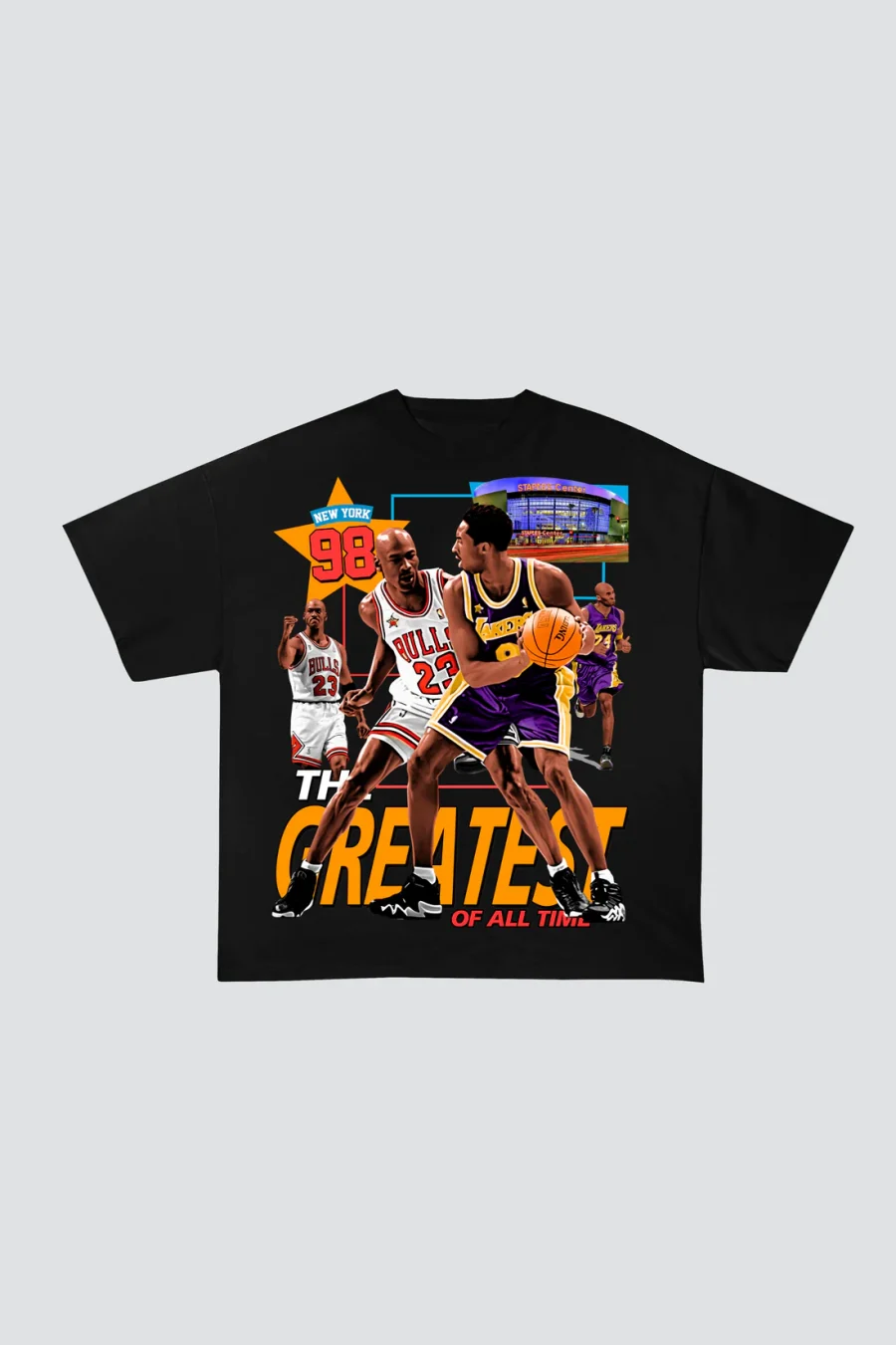 Legget Oversized T-Shirt - Greatest Of All Time - Black