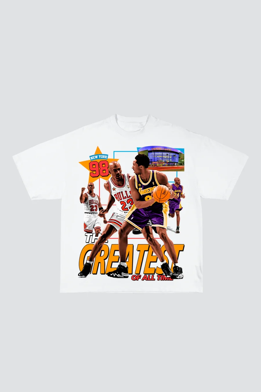 Legget Oversized T-Shirt - Greatest Of All Time - White